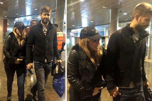 Pique Gandeng Shakira...