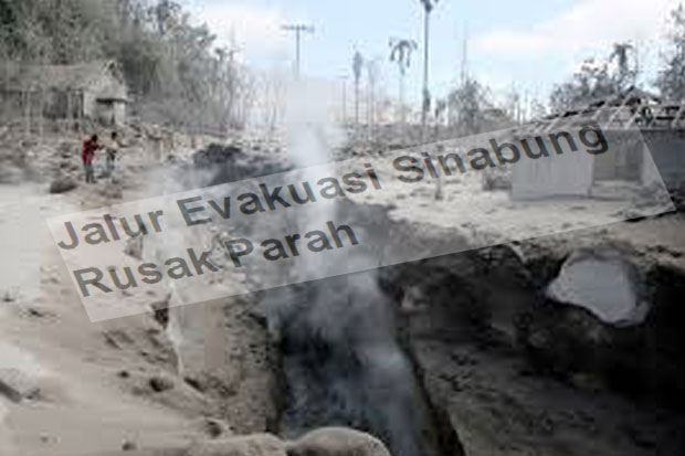 Jalur Evakuasi Sinabung...