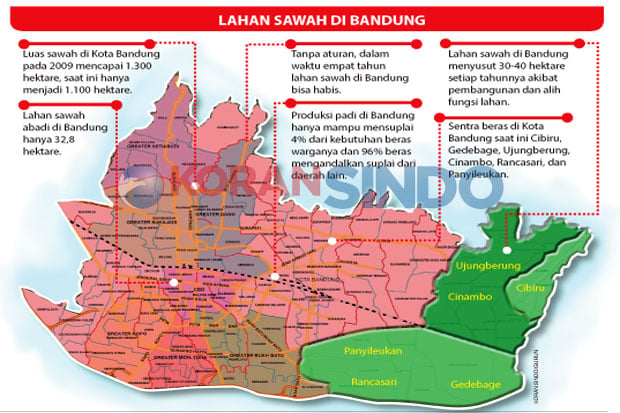 Sawah di Bandung Terancam