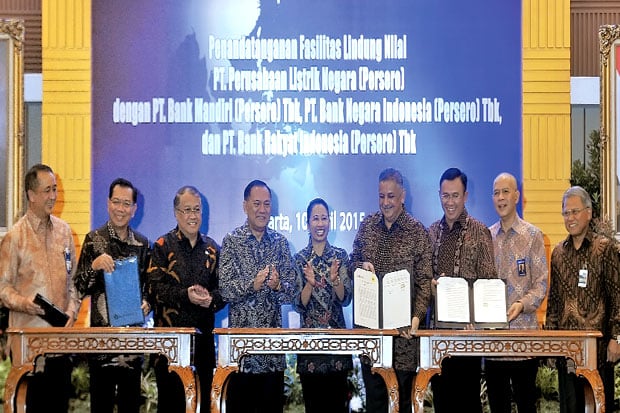 PLN-Tiga Bank BUMN Kerja...