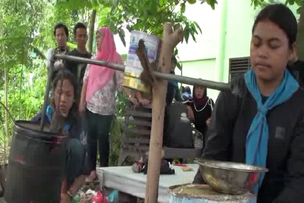 Mahasiswa di Medan Olah...