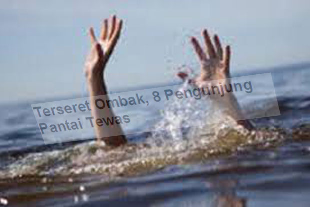 Terseret Ombak, 8 Pengunjung...