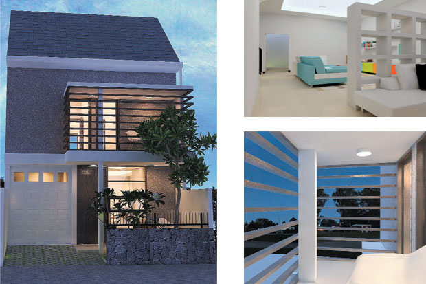 Rumah Modern di Lahan...