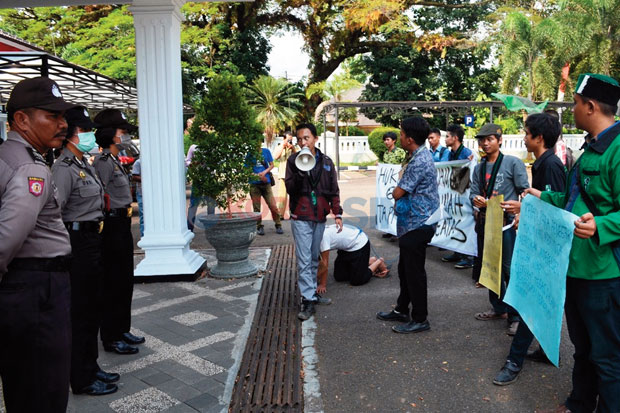 HMI Demo Kejari Majalengka