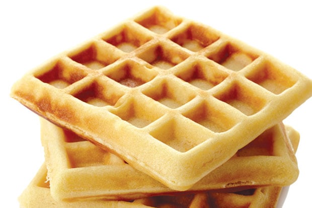 Waffle Biasa untuk Sarapan