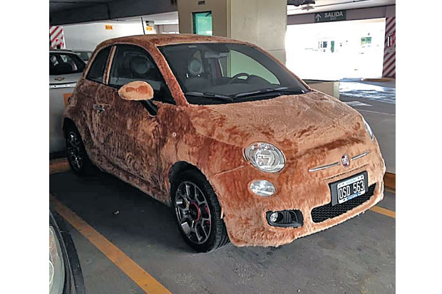 Fiat 500 Berlapis Bulu...