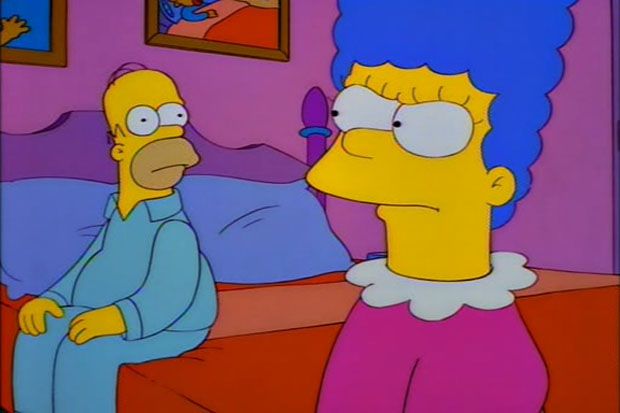 Homer dan Marge Simpson...