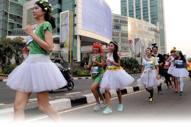 Berlari dengan Fashionable