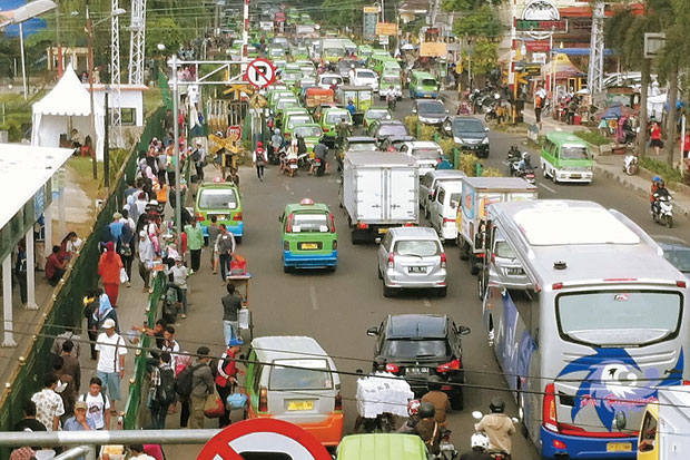 Kemacetan di Kota Bogor...