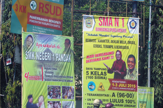 Baliho PPDB Berbau Kampanye