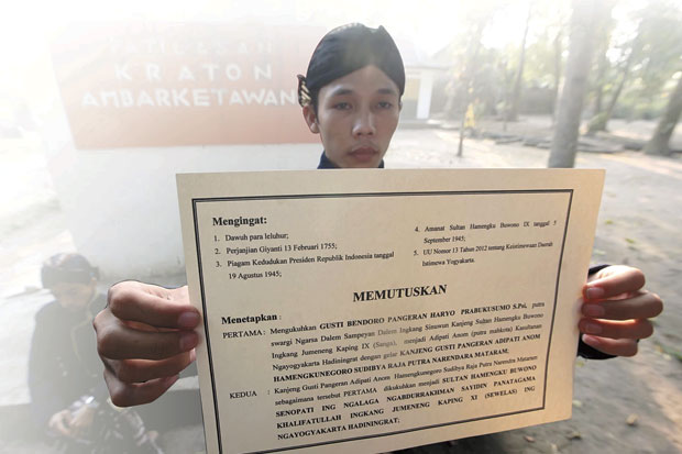 Diangkat Raja, Gusti...