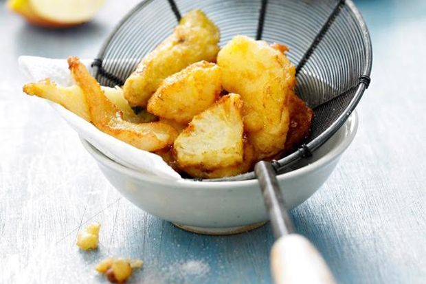 Tempura Buah, Sajian...