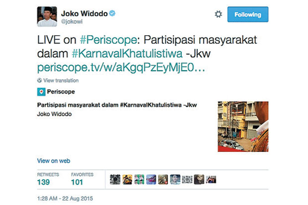 Jokowi Presiden Pertama...