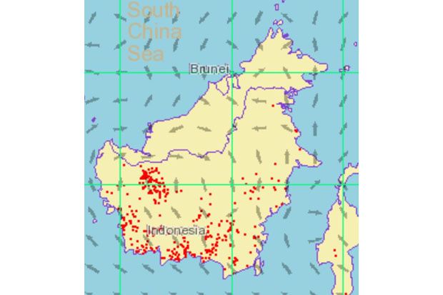 Hotspot di Kaltim Akibat...