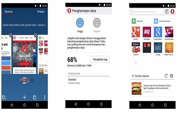 Opera Mini Hadir dengan...