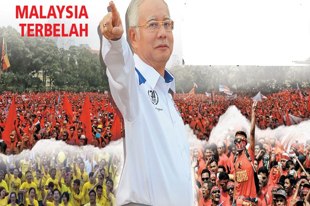 Pendukung UMNO Unjuk...