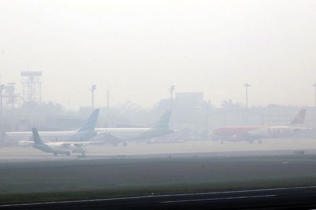 Akibat Kabut Asap Garuda...