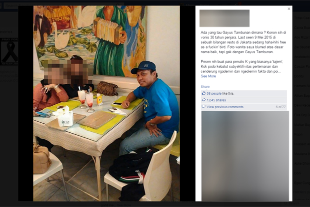 Foto Bertiga, Gayus...