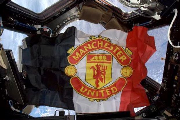Bendera Manchester United...