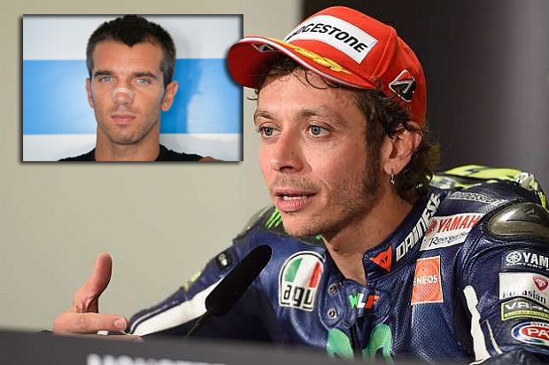 Pembalap Jatuh, Rossi...