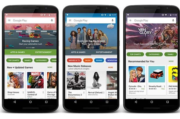 Tampilan Google Play...