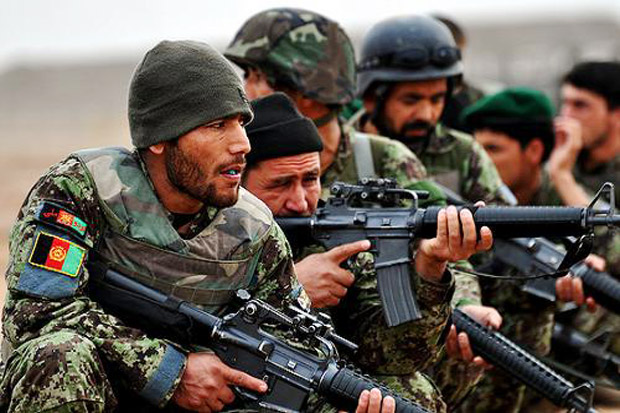 Pasukan Afghanistan...