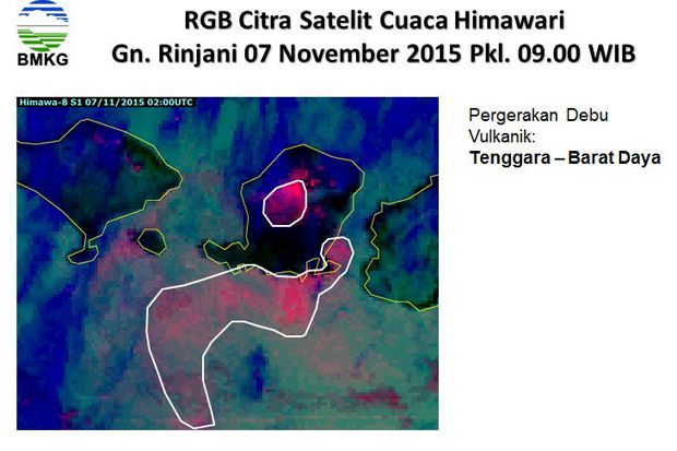 Aktivitas Gunung Barujari...
