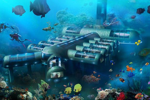 Hotel Berkonsep Underwater...