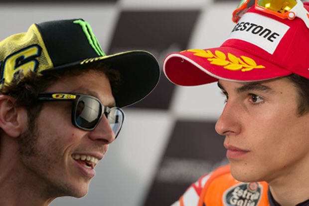 Marquez Tuding Rossi...