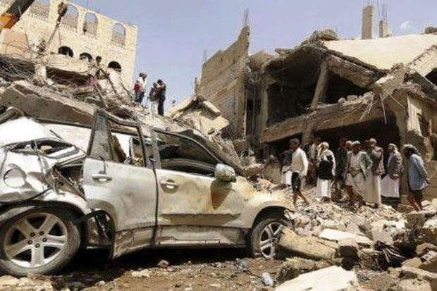 Arab Coalition Air Strikes...