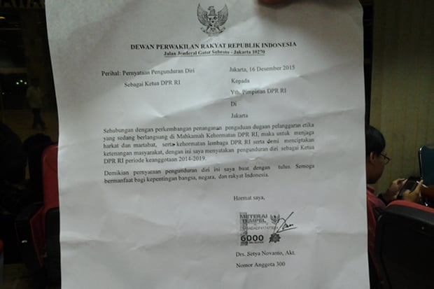 Finally, Setya Novanto...