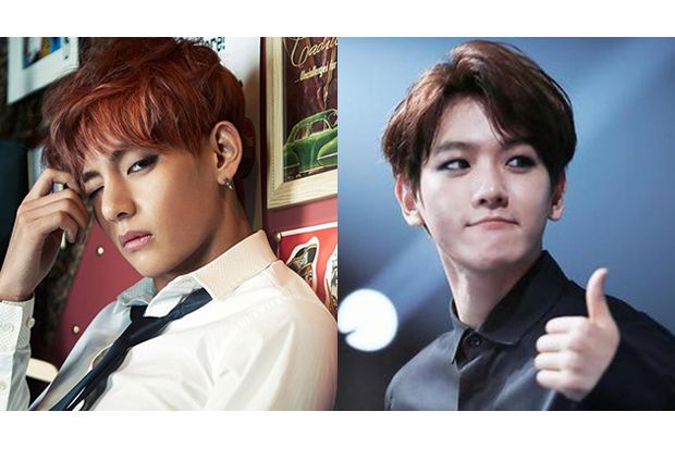 Baekhyun EXO & V BTS...