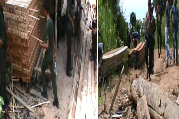 Petugas Amankan Kayu...