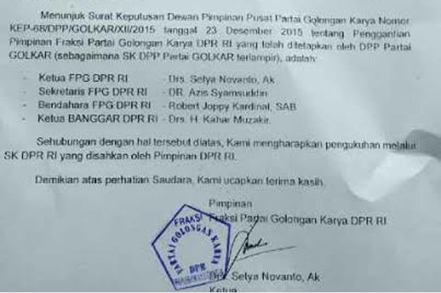 Golkar Rombak Pengurus...