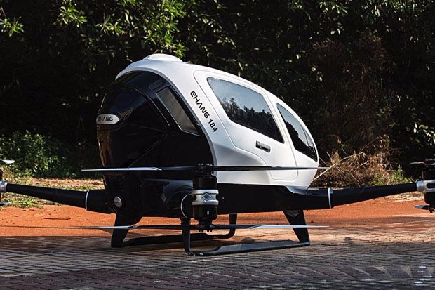 China Bikin Drone Berpenumpang