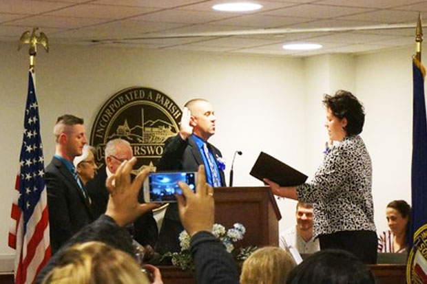 Oath of Office as Mayor...