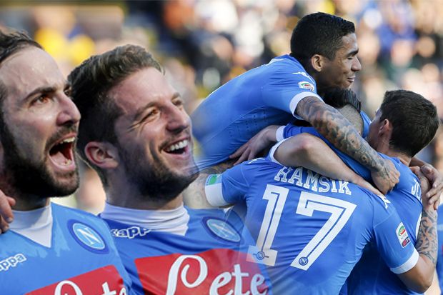 Pesta Gol, Napoli Raih...