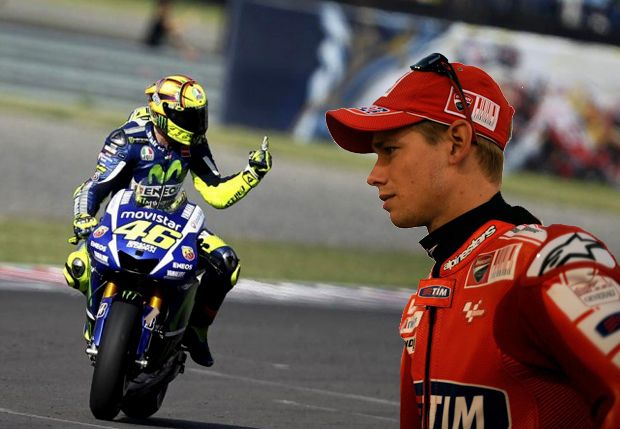 Stoner : Rossi Harus...