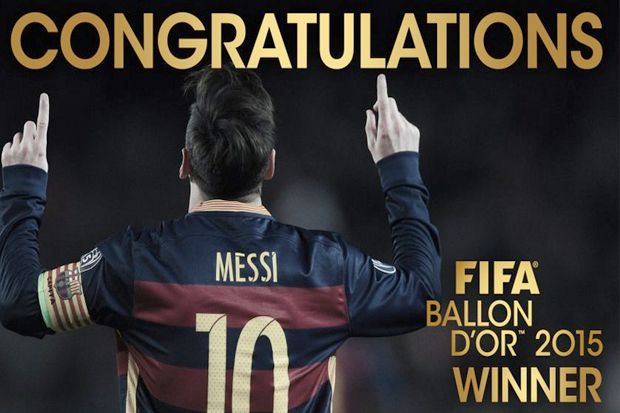 Lionel Messi Raih Ballon...