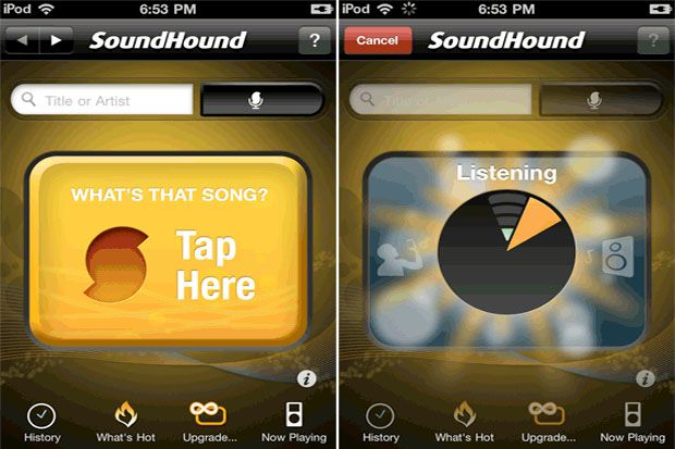 Aplikasi SoundHound...