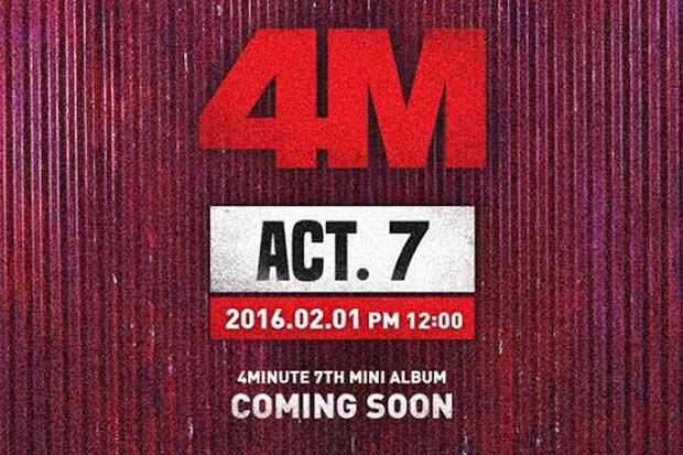 Album Comeback 4Minute...
