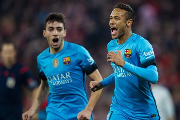 Tekuk Bilbao 2-1, Neymar...