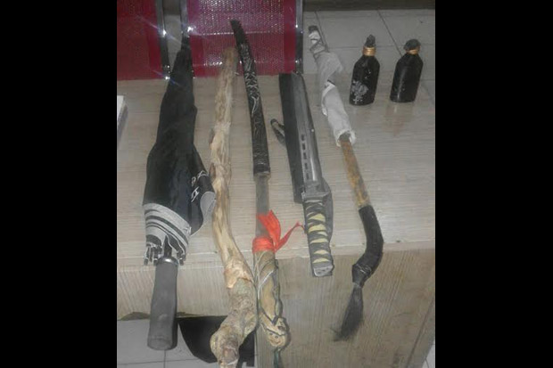 Tawuran, Polisi Sita...