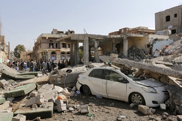 Serangan Koalisi Saudi...