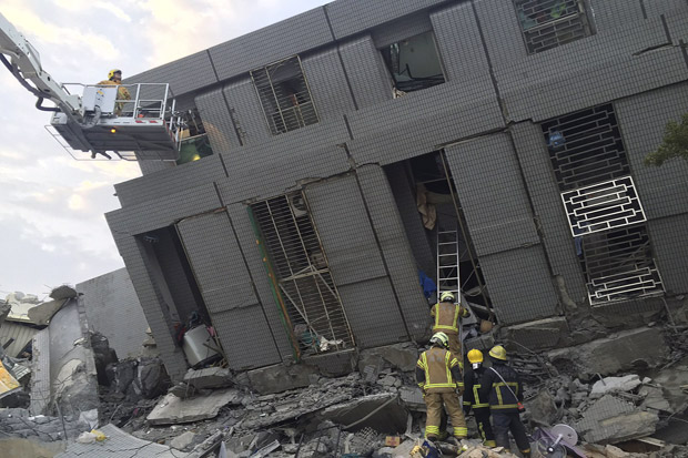 Korban Tewas Gempa Taiwan...