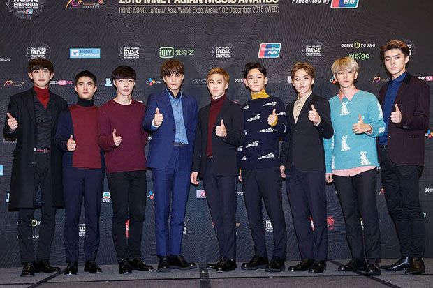 EXO, Selebritas Paling...