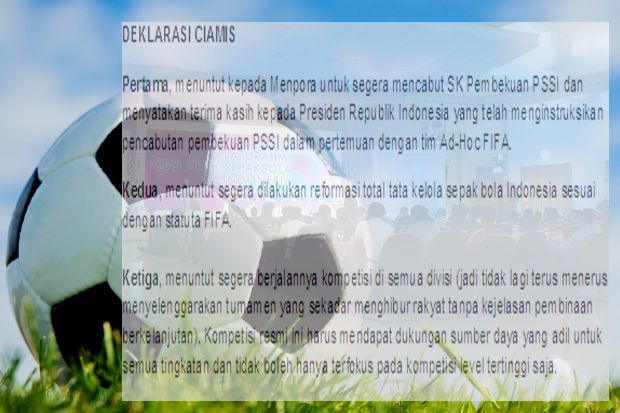 Ini 3 Tuntutan Deklarasi...