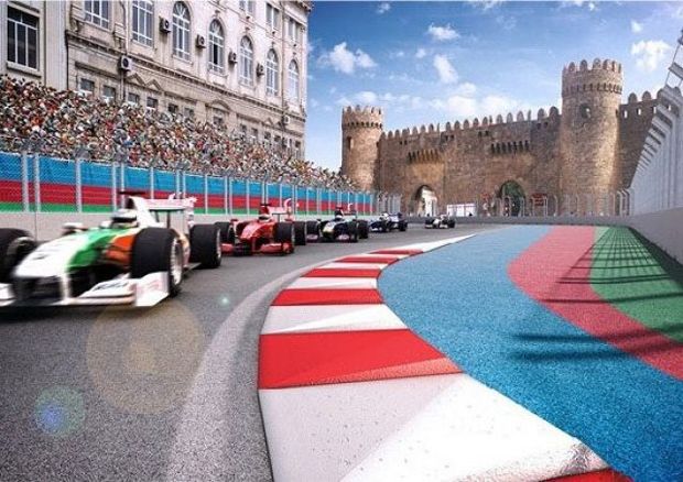 Sirkuit Baku di Azerbaijan,...