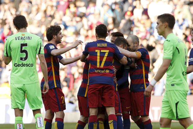 Barcelona Gulung Getafe...