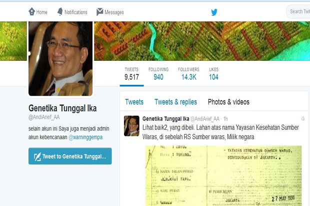 Mantan Staf Khusus Presiden...